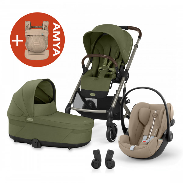 CYBEX Gold Balios 3in1 +AMYA - Moss Green/Almond Beige